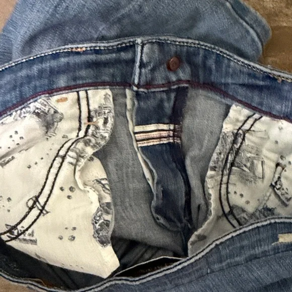 Pilcro And The Letterpress Denim Shorts Size 28 - Picture 9 of 9